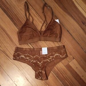 NWT Auden Brown Lingerie Ser